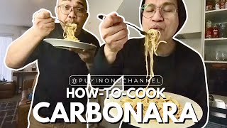 Easy Spaghetti Carbonara Recipe for OFWs  Simple amp Delicious [upl. by Anaila407]