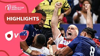 Japan keep the dream ALIVE  Japan v Samoa  Rugby World Cup 2023 Highlights [upl. by Delisle]