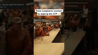 Texas Longhorns reaction to making the CFP 🎉 shorts [upl. by Rania]