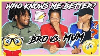 Who Knows Me Better Challenge  Who Is My Enemy GONE VIOLENT Mum vs Brother [upl. by Ennovy]