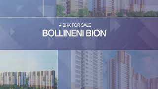 4 BHK for sale in Bollinenni Bion at Kondapur Hyderabad [upl. by Ennazus899]