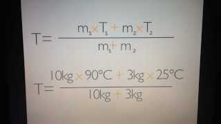 Mischtemperatur von Stoffen berechnen  Wärmelehre [upl. by Loree181]