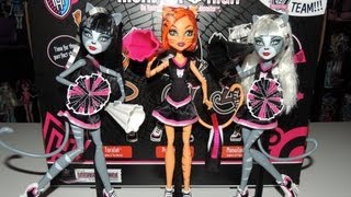 Monster High WereCats Fearleading 3 Pack ToysRus Exclusive [upl. by Larue432]