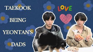 TAEKOOK being Yeontans Parents  A compilation of Taekook as Yeontans Dads [upl. by Sher]