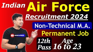 Indian Air Force Recruitment 2024 ✅ Indian Air Force Rally 2024  Indian Air Force Vacancy 2024 [upl. by Ahsad]