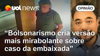 Bolsonarismo cria mentira que tem até matadores de aluguel para explicar ida à embaixada  Sakamoto [upl. by Jaddan]