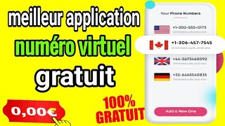 meilleur application de numéro virtuel gratuit 2023 [upl. by Narot]