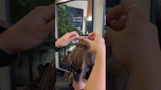 Prem  how long it took to wrap perming curlyhair hair hairsalon hairstylists curlyhair [upl. by Solly]