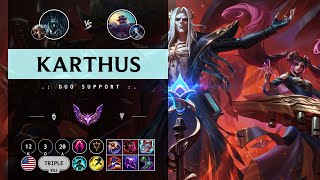 Karthus Support vs Braum  NA Master Patch 149 [upl. by Yelekalb]