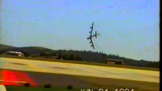 1994 Crash of a B 52 at Fairchild Air Force Base RIP [upl. by Nilloc]