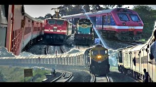 RATLAM  INDORE Train Journey  Single Line Diesel Section Indian Railways [upl. by Htelimay]