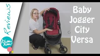 Baby Jogger City Versa Pram  Stroller Review [upl. by Gnus]