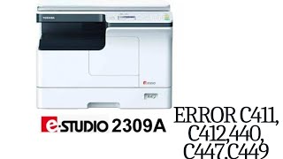 Toshiba eStudio 230928092329282925052507 C411 Error [upl. by Kenon]