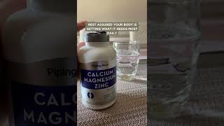 Piping Rock Magnesium Calcium Zinc shorts empoweringyourhealthjourney [upl. by Kistner]