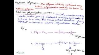 Addition Polymers  Mechanism of Addition Polymerization  Condensation Polymerization Reaction [upl. by China]