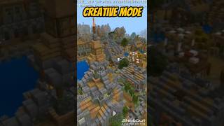 Survival mode vs creative mode 😎 shorts minecraft [upl. by Feola]