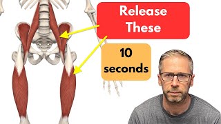 Psoas and Hip Flexor Release in 10 Seconds Neurosensory Activity Works Fast [upl. by Hannazus]