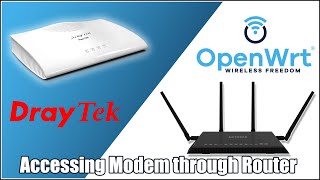 OpenWRT accessing Modem through the Router DrayTek Vigor 130 [upl. by Koralie807]