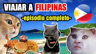 VIAJAR A FILIPINAS episodio completo meme de gatos [upl. by Aillil]