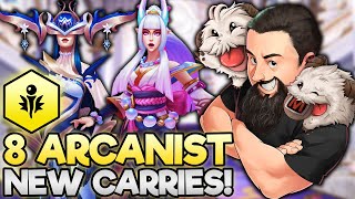 8 Arcanist  Hype New AP Carries  TFT Inkborn Fables  Teamfight Tactics [upl. by Barbuto]