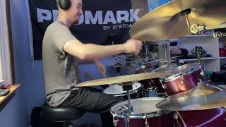 40 Grit  Higher Tides drum cover [upl. by Warrin]