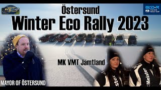 FIA Winter Eco Rally 2023 in Östersund Sweden first event in the 2023 ECCR Cup [upl. by Eirrok]