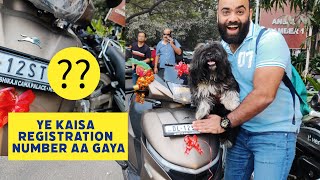 Ye Kaisa Registration Number Aa Gaya Scooty ka [upl. by Reede243]