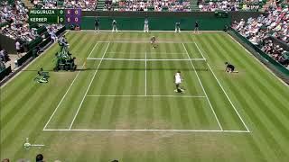 Wimbledon 2015  Angelique Kerber vs Garbine Muguruza AMAZING POINT [upl. by Htebarual192]