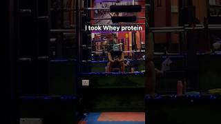 Whey protein one month effect💪 protein wheyprotein musclebuilding workout gym transformation [upl. by Ani995]