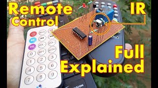 Remote Control ONOFF Switch  control fan and light using tv remote circuit diagram [upl. by Sorgalim]