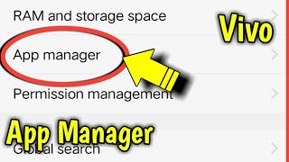 How To Find And Use App Manager In All Vivo Mobile Phone For Clear Data  Clear Data And Unistalling [upl. by Yeslah46]