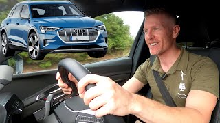 New Zealand review the Audi etron 55 quattro is a 300kW superchonker [upl. by Vashtia]