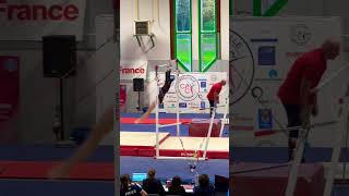 Tournoi International de Combs La Ville 2024 Romane HAMELIN🇫🇷🥉12566 Pts unevenbars gymnast [upl. by Ahsiak185]