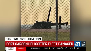 WATCH Fort Carson helicopter fleet damaged [upl. by Minardi176]