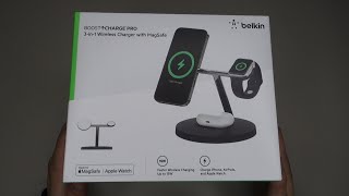 「黑貓」Belkin BOOST↑CHARGE 三合一無線充電底座開箱  簡單評測 [upl. by Macmahon919]