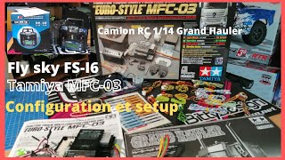 Fly sky FSi6 amp Tamiya MFC03  configuration  setup  Led [upl. by Saile902]