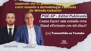 PGESP  Edital Publicado Como fazer um estudo reta final eficiente em 60 dias [upl. by Ashleigh365]