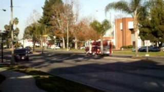 Santa Fe Springs Fire  Engine 84 responding Code 3 [upl. by Gerbold394]