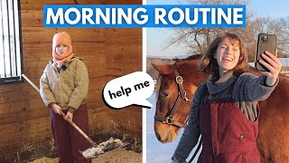 Morning Routine Of An Equestrian  Parody 😂 [upl. by Unity]