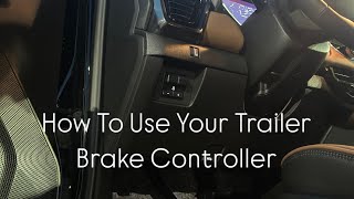 How to Use Your Trailer Brake Controller on Your GMC Canyon [upl. by Eelirem993]