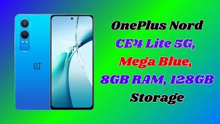 OnePlus Nord CE4 Lite 5G Mega Blue 8GB RAM 128GB Storageoneplusnordce4lite5g oneplusnordce4lite [upl. by Llerrem]