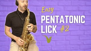 Easy Pentatonic Lick for Saxophone II [upl. by Ajit]