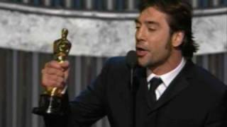 Javier Bardem winning Best Supporting Actor 80th Oscars 2008 [upl. by Eidroj]