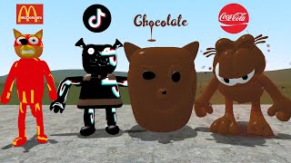 NEW ALL ELEMENTS amp 3D SANIC CLONES MEMES in GMod MC DONALDS TIKTOK CHOCOLATE COCA COLA [upl. by Atilehs]