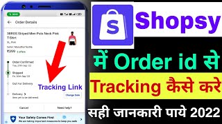 shopsy me order tracking kaise kare  how to tracking shopsy order through tracking id 2022 [upl. by Oicnerual]