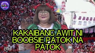 KAKAIBANG AWIT NI BOOBSIE PATOK NA PATOK BBM SARA UNITEAM GRAND RALLY QC [upl. by Irb]