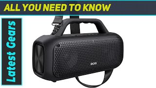 DOSS Extreme Boom Bluetooth Speaker Review Powerful Sound for Outdoor Adventures [upl. by Atteuqehs]