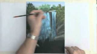 Painting A Waterfall With Acrylics [upl. by Eimat]