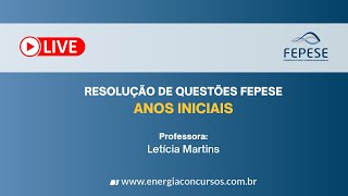 Resolução de questões FEPESE  Anos Iniciais [upl. by Ardy929]