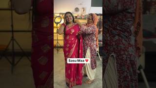 How to wear saree within 2 minutes ❤️ bollywood saree love saasbahu [upl. by Siloum]